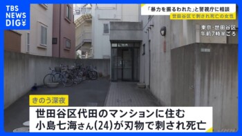 世田谷区で刺され死亡の24歳女性 「暴力を振るわれた」などと警視庁にトラブルを相談|TBS NEWS DIG 世田谷区で刺され死亡の24歳女性 「暴力を振るわれた」などと警視庁にトラブルを相談|TBS NEWS DIG